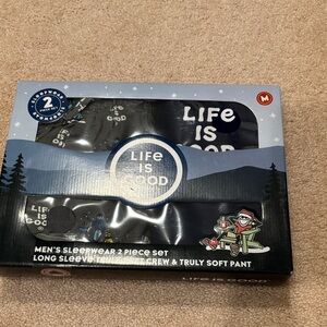 Life Is Good Men’s Pajama Set 2-Piece | Size M | New in Box Sleepwear